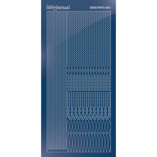 Hobbydots sticker - Mirror - Blue   STDM03A