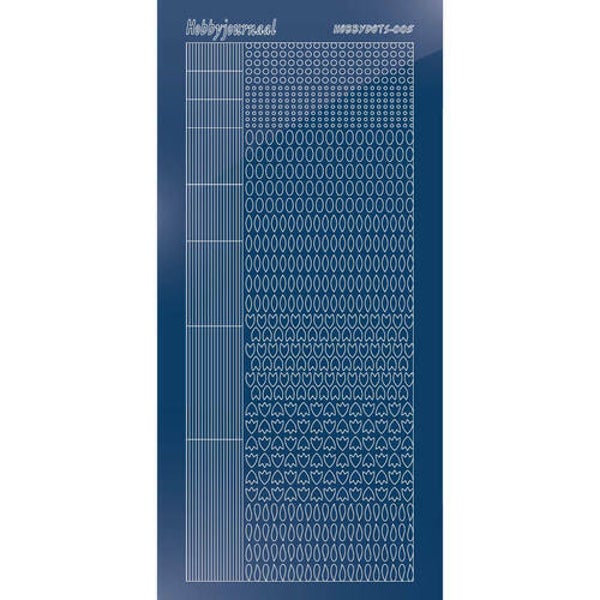 Hobbydots sticker - Mirror - Blue   STDM05A