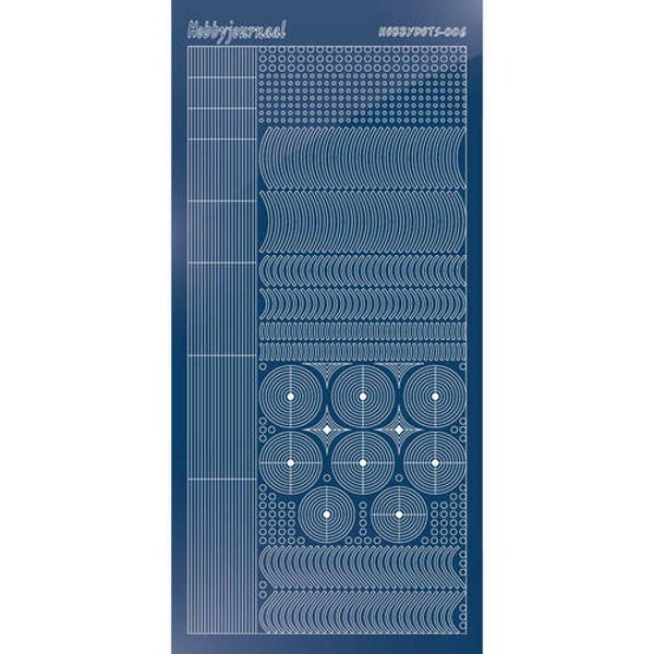 Hobbydots sticker - Mirror - Blue   STDM06A