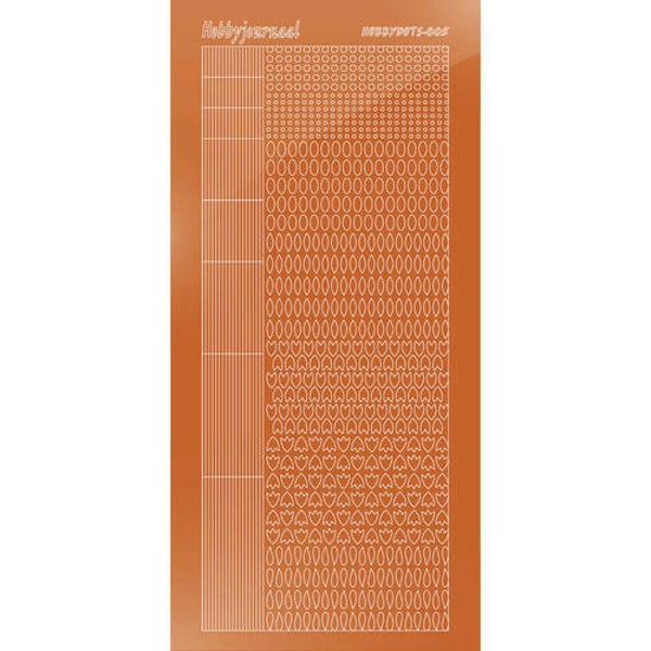 Hobbydots sticker - Mirror - Copper   STDM05B