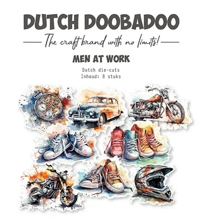 Dutch doobadoo die-cuts men at work     474.007.047