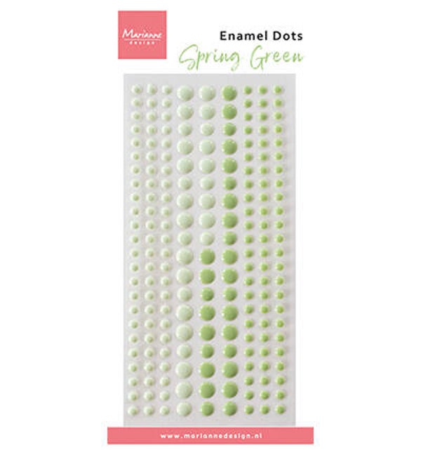 enamel dots Duotone Spring Green     PL4533