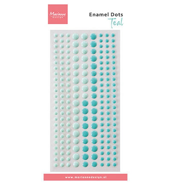 enamel dots Duotone Teal     PL4536