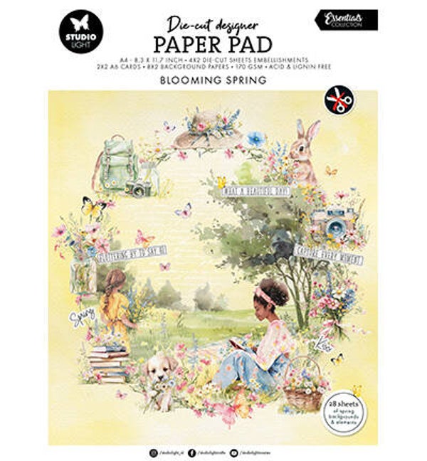 Studio light Paper Pad Blooming Spring Essentials nr.272 - SL-ES-DCPP272