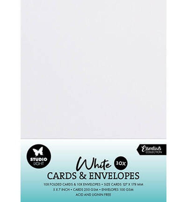studio lightCards & Envelopes White Consumables nr.05    SL-CO-CE05