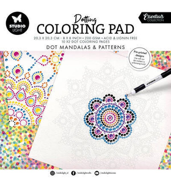 studio light Dot mandalas & patterns Essentials nr. 455      SL-ES-CP455