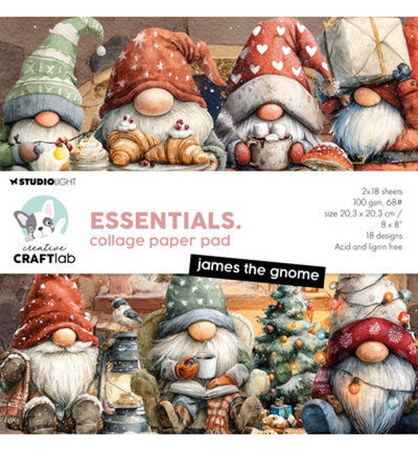 CCL Collagepapierblok – James the Gnome Essentials nr. 495     CCL-ES-CPP495