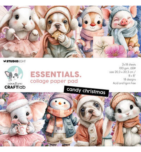 CCL Collagepapierblok – Candy Christmas Essentials nr. 497     CCL-ES-CPP497