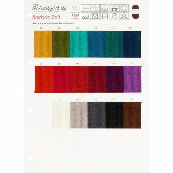 Staalkaart Bamboo Soft