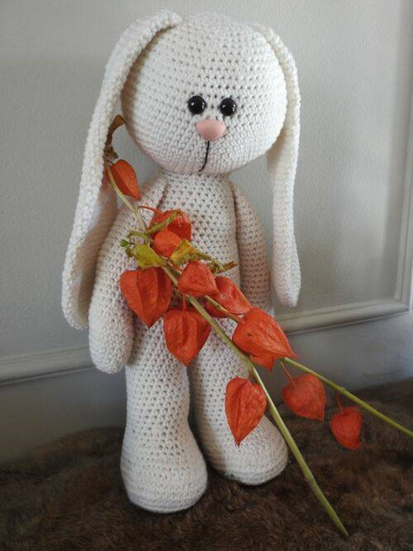 XXL Funny Bunny Basic staand of zittend Big Nose ivoor