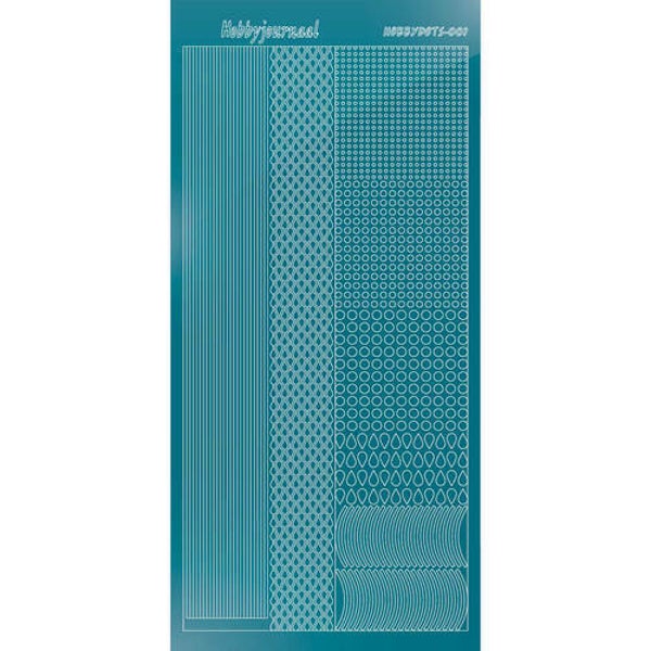 Hobbydots sticker - Mirror - Turquoise   STDM01D
