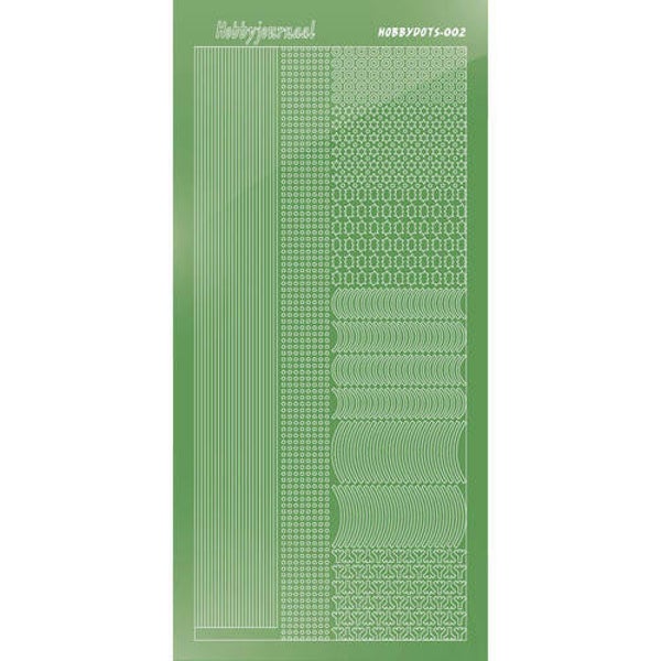 Hobbydots sticker - Mirror - Lime   STDM02C
