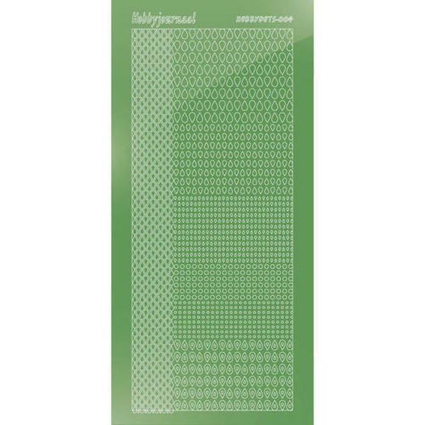 Hobbydots sticker - Mirror - Lime   STDM04C