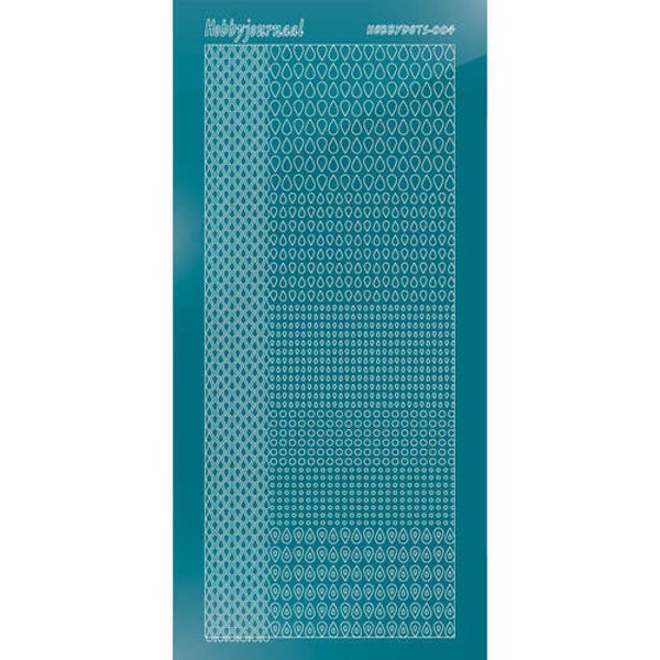 Hobbydots sticker - Mirror - Turquoise   STDM04D