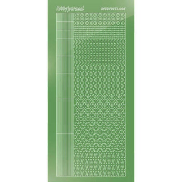 Hobbydots sticker - Mirror - Lime   STDM05C