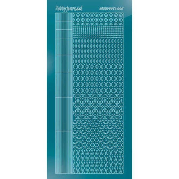 Hobbydots sticker - Mirror - Turquoise   STDM05D