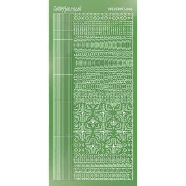 Hobbydots sticker - Mirror - Lime   STDM06C