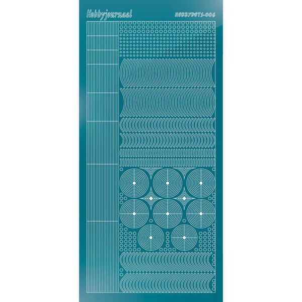 Hobbydots sticker - Mirror - Turquoise   STDM06D
