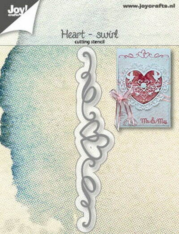 Joy! stencil hart swirl - 6002/1266