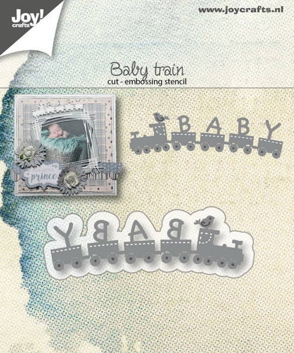 Joy! stencil baby trein  6002/1407