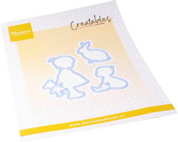 Creatables stencil Silhouette Girl     LR0892