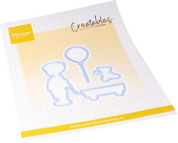 Creatables stencil Silhouette Boy     LR0893