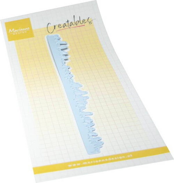 Creatables stencil Grass border     LR0947