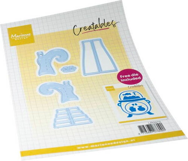Creatables stencil Witch in the kettle (incl LR0882)     LR0979