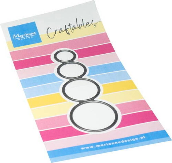 Craftables stencil Mini's - circles     CR1749