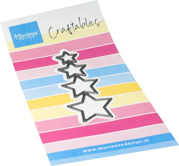 Craftables stencil Mini's - stars     CR1750