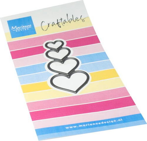 Craftables stencil Mini's - hearts     CR1751