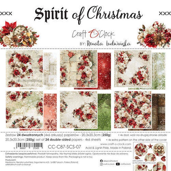 Craft O Clock Paper Pack Spirit of Christmas     CC-C87-SCS-07