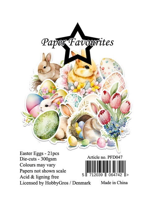 Paper Favourites Die-Cuts Easter Eggs     PFD047