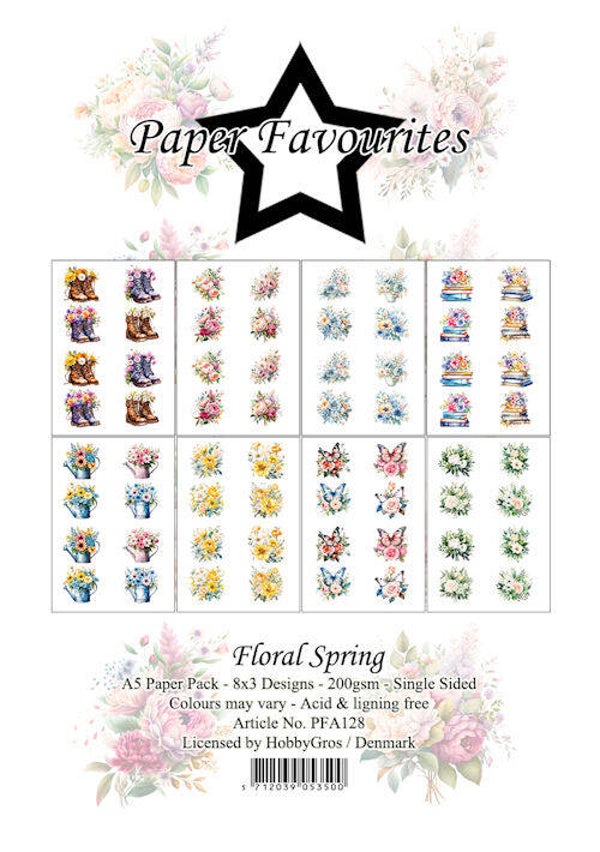 Paper Favourites A5 Floral Spring    PFA128