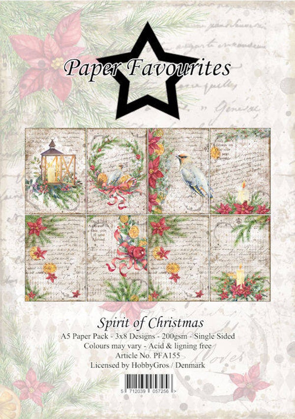Paper Favourites A5 Spirit of Christmas    PFA155