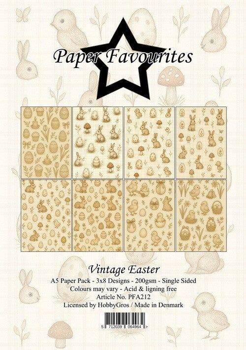 Paper Favourites A5 Vintage Easter     PFA212