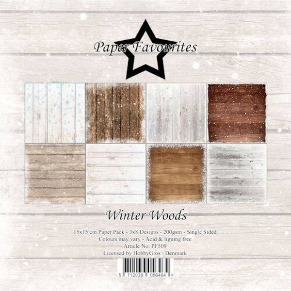 Paper Favourites 15x15 cm Winter Woods    PF509