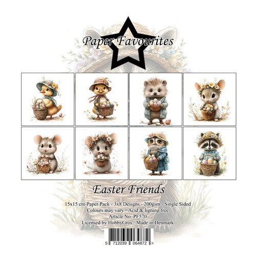 Paper Favourites 15x15 cm Easter Friends     PF570