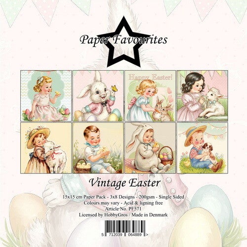 Paper Favourites 15x15 cm Vintage Easter     PF571