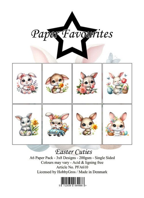 Paper Favourites A6 Easter Cuties     PFA610