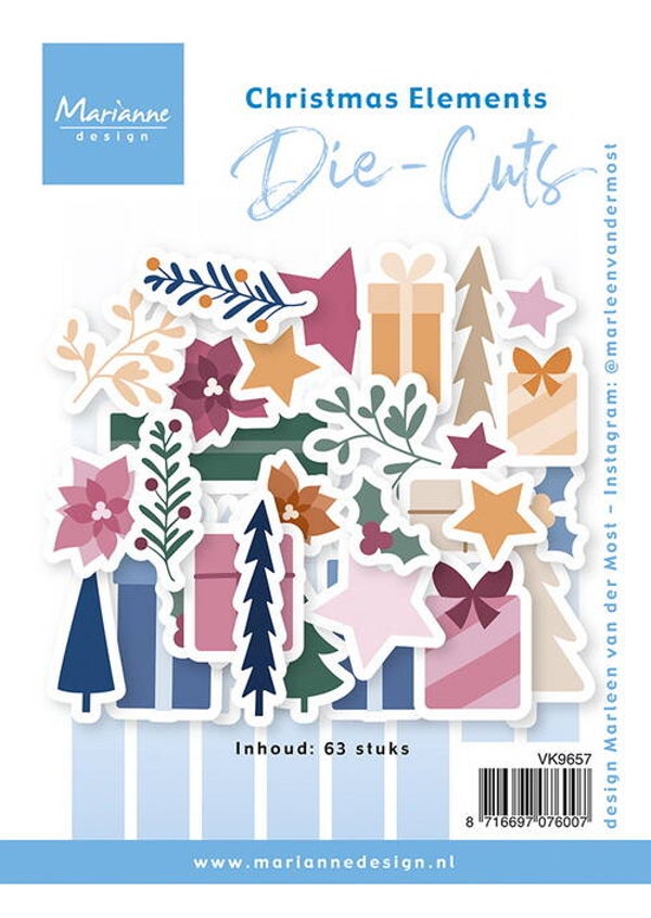 Diecuts - Christmas elements by Marleen     VK9657
