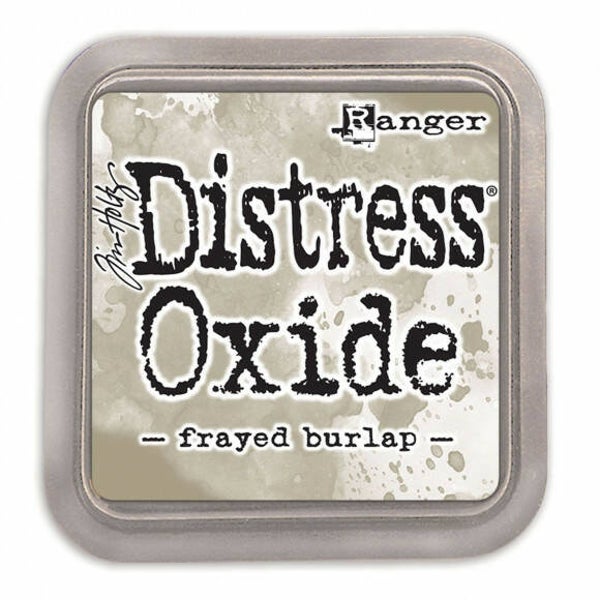 Distress oxide frayed burlap - TDO55990