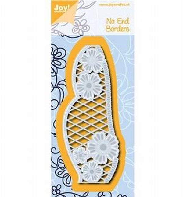 Joy Crafts  Rand met Snijwerk en Bloemen 6002/0663