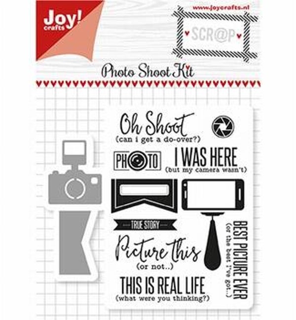 Joy! Crafts Clear Stamp+Snijmal Photoshoot Kit 6004/0029