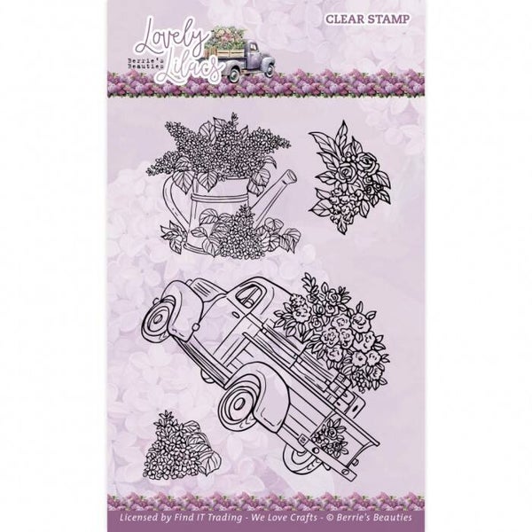 Clear Stamps - Berries Beauties - Lovely Lilacs - Pick-Up Truck    BBCS10009