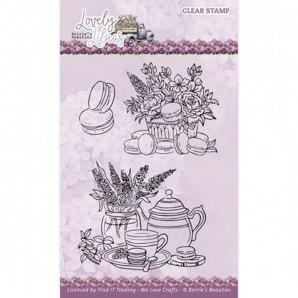 Clear Stamps - Berries Beauties - Lovely Lilacs - Macarons    BBCS10010