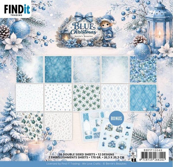 Paperpack - Berries Beauties - Blue Christmas     BBPP10048