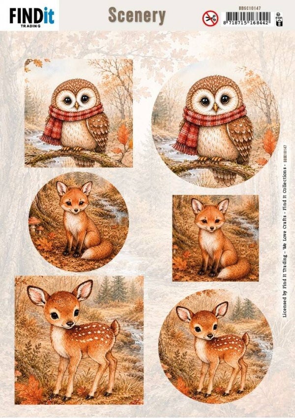 Scenery Push out - Find It Collection - Autumn Charm     BBSC10147