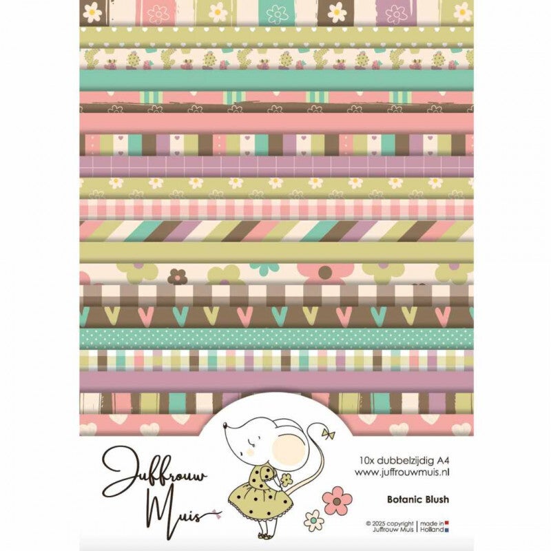Juffrouw muis cardstock Botanic Blush