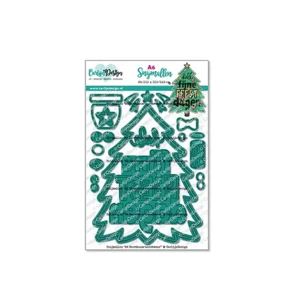 carlijn design A6 Kerstboom + kerstwens